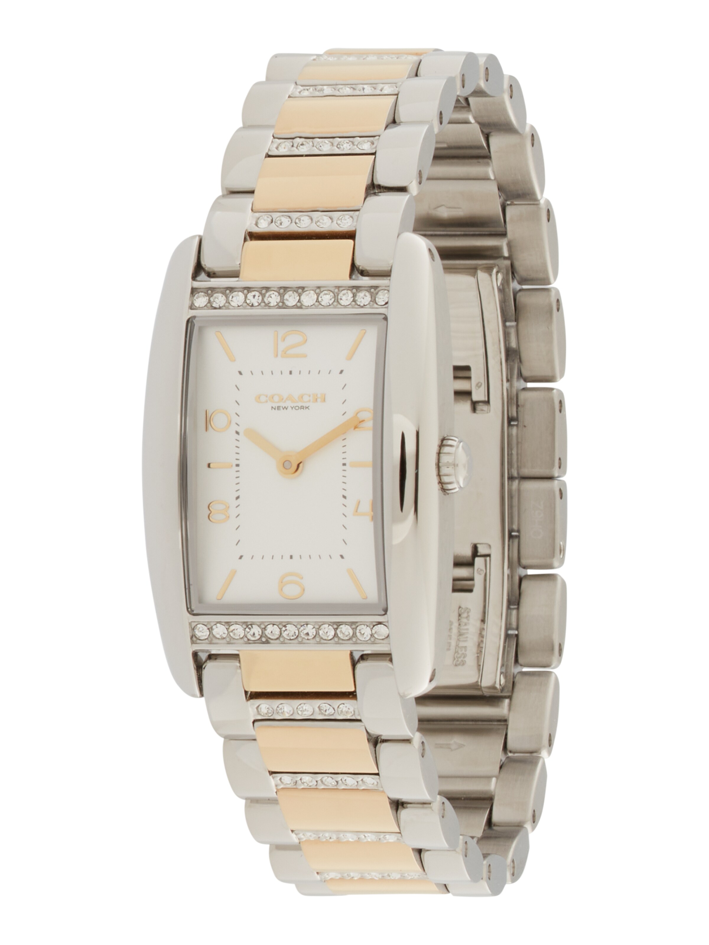 COACH Аналоговые часы 'Reese' в Серебристый: спереди