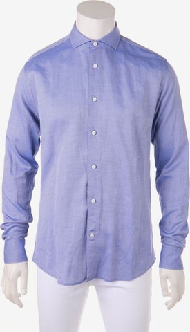 Tiger of Sweden Button Up Shirt in M in Blue: front