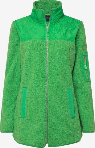 LAURASØN Fleece Jacket in Green: front