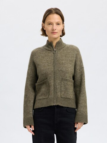 SELECTED FEMME Cardigan i grøn: forside