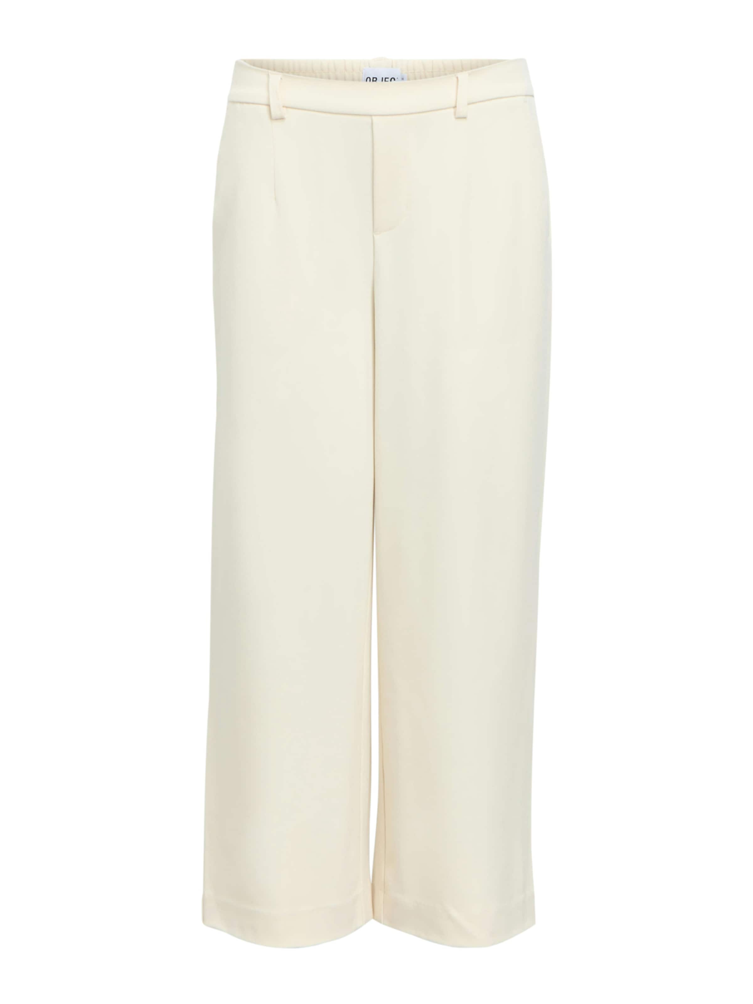 Pantalon à pince 'OBJLisa' OBJECT en beige : devant