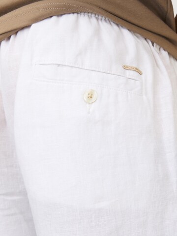 JACK & JONES Ohlapna forma Chino hlače 'Bill Lawrence' | bela barva