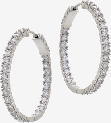 Boucles d'oreilles Fashionbox en argent : devant