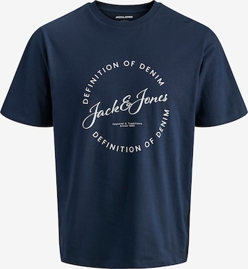 Jack & Jones Plus Shirt 'JJGRAYSON' in Blauw: voorkant