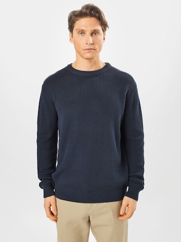 Pull-over Urban Classics en bleu : devant