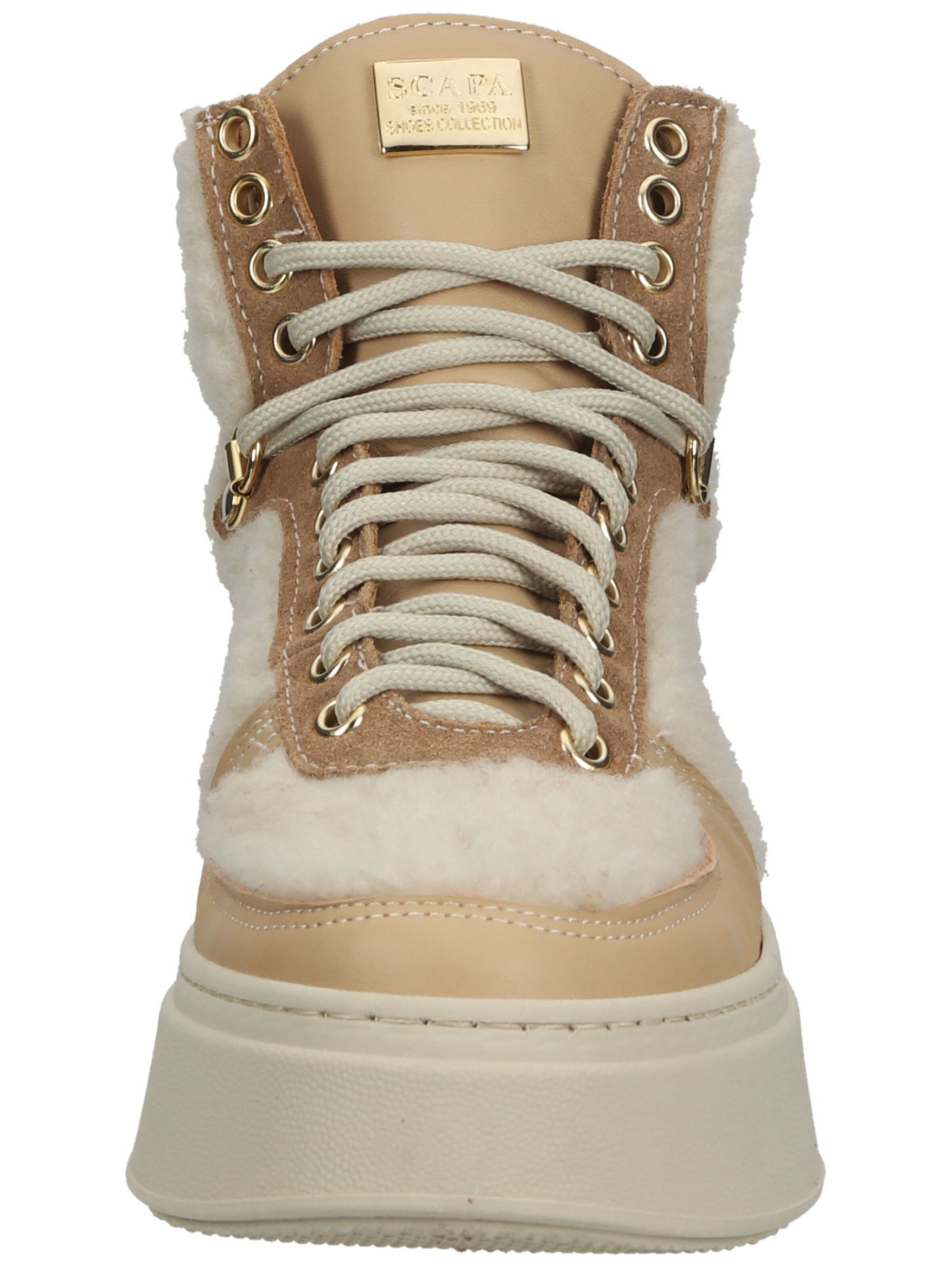 SCAPA High Top Sneakers in Sand Mottled Beige ABOUT YOU