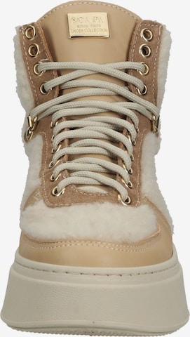 SCAPA High-Top Sneakers in Beige