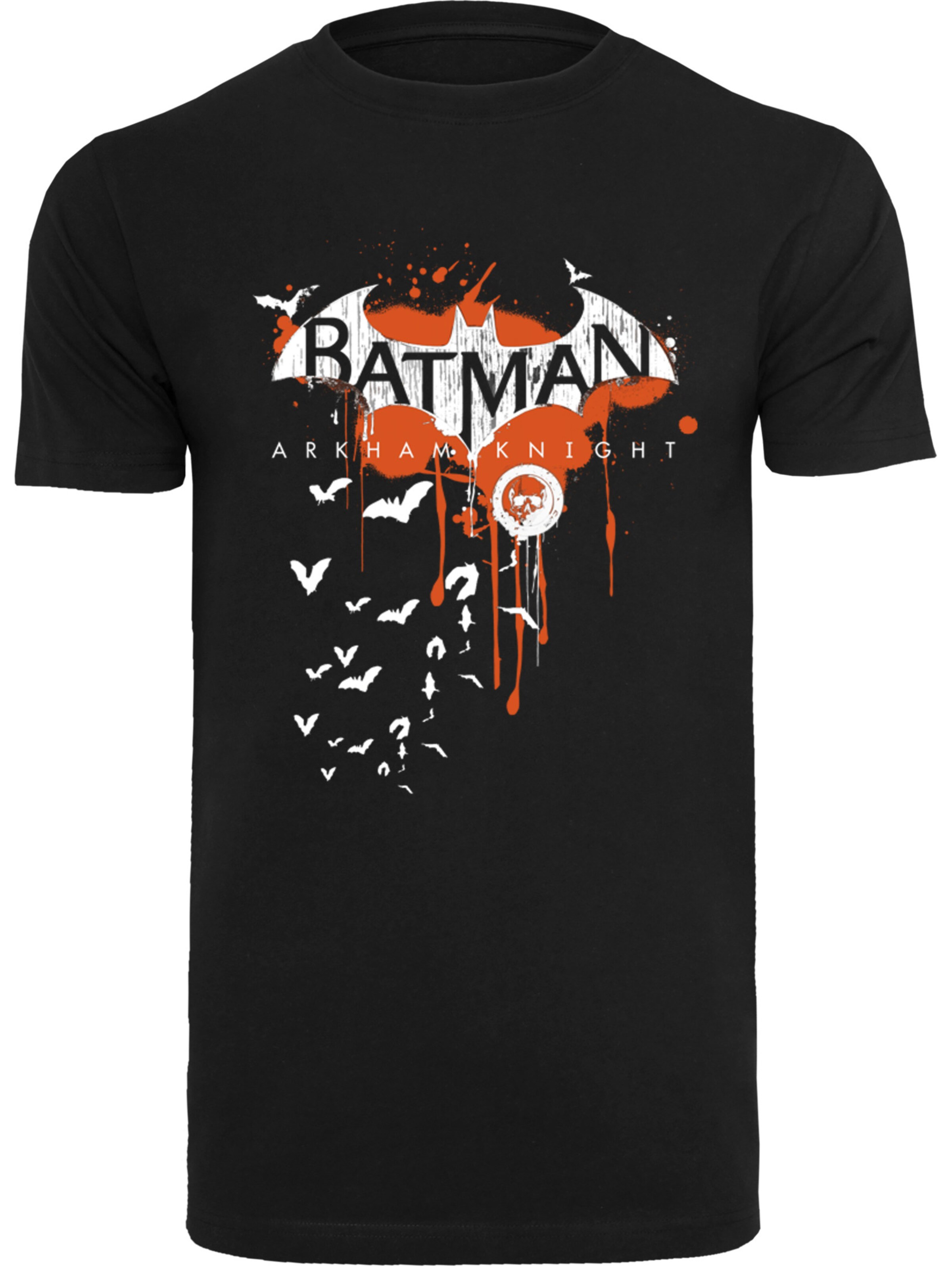 F4NT4STIC Shirt 'DC Comics Batman Arkham Knight Halloween' in Black: front