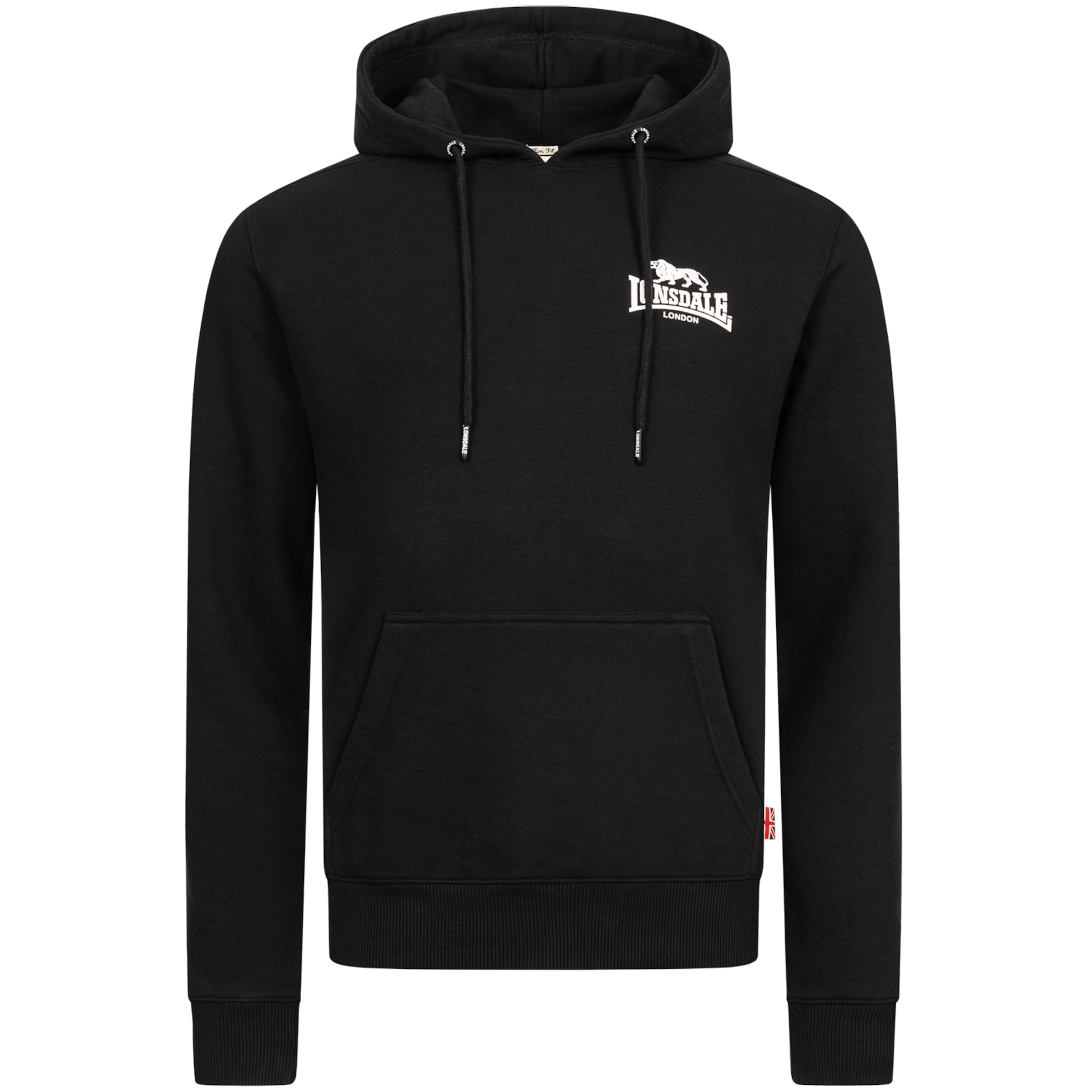 LONSDALE - Sweatshirt 'Claughton' em preto: frente