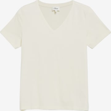 T-shirt s.Oliver en beige : devant