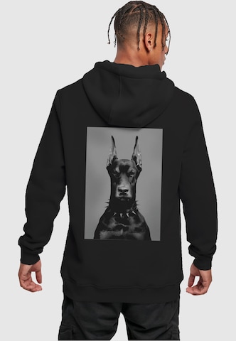 Mister TeeSweater majica 'Dawg' - crna boja: prednji dio
