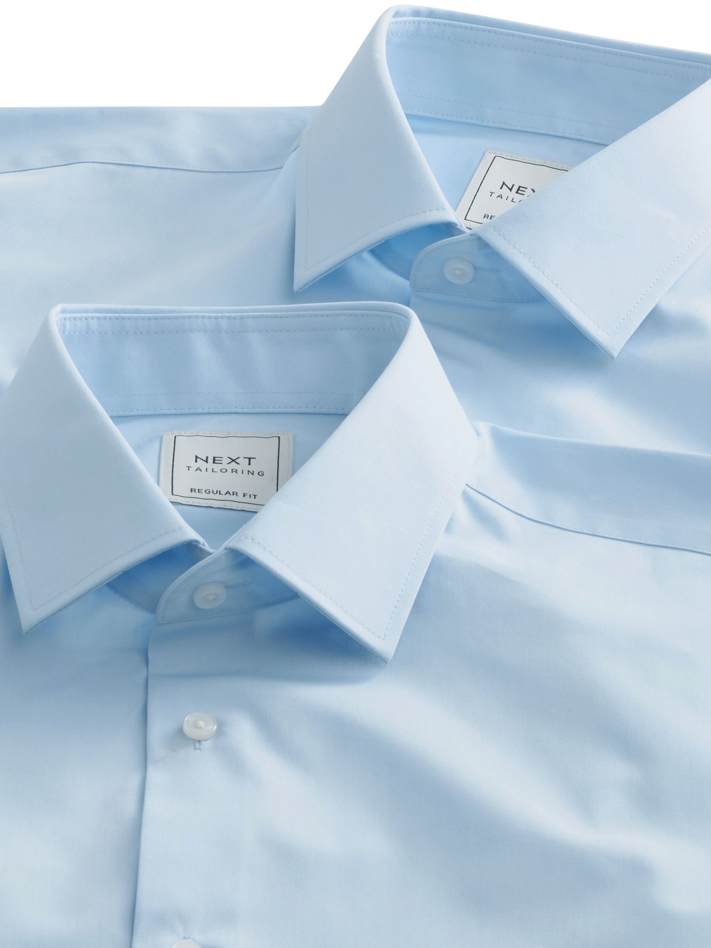 Next Regular Fit Businesshemd in Blau