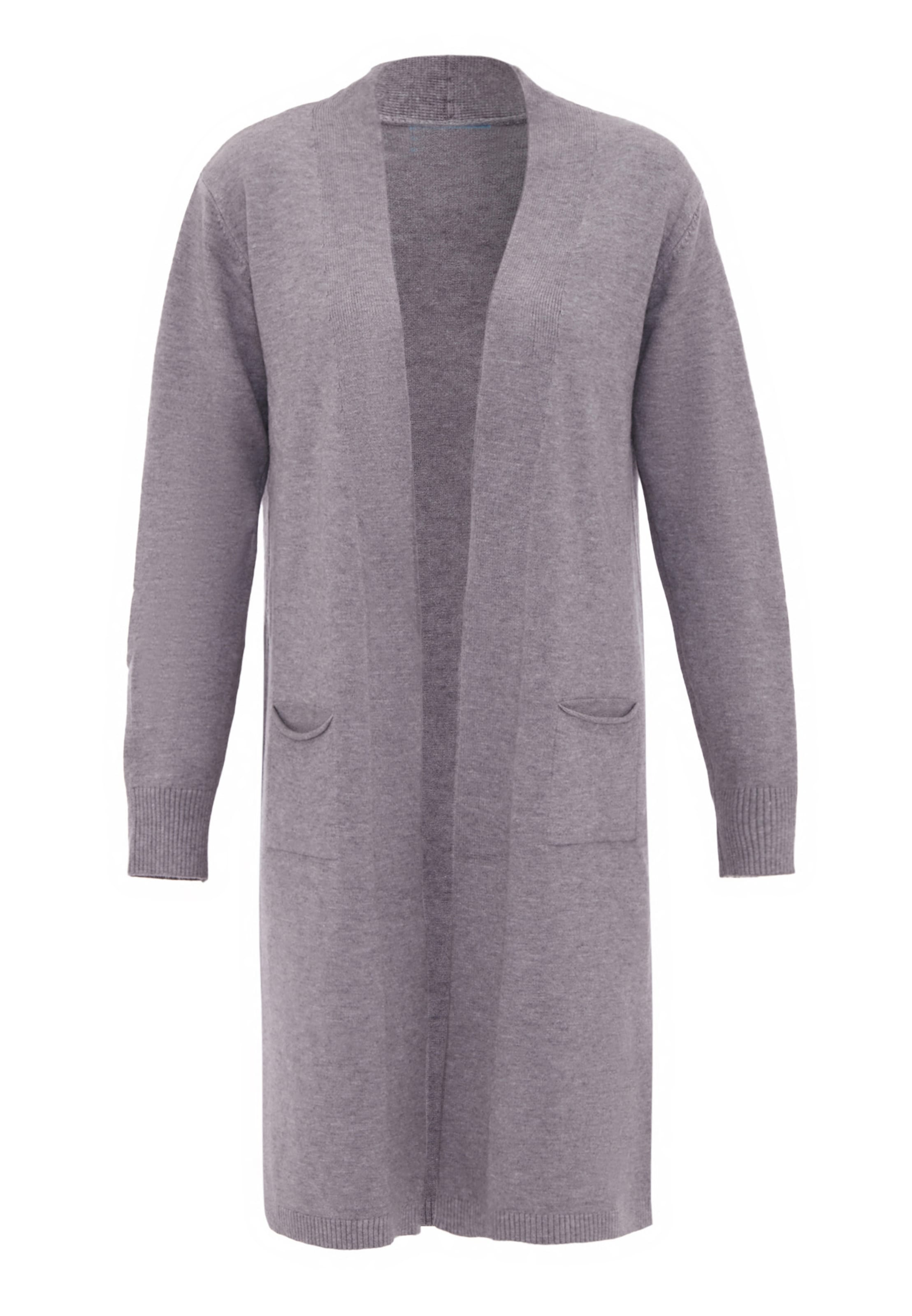 SANIKA - Casaco de malha em cinzento: frente