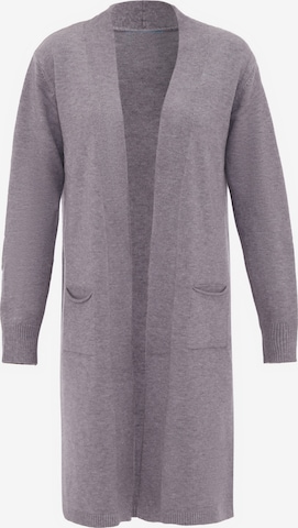 SANIKA Knit Cardigan in Grey: front
