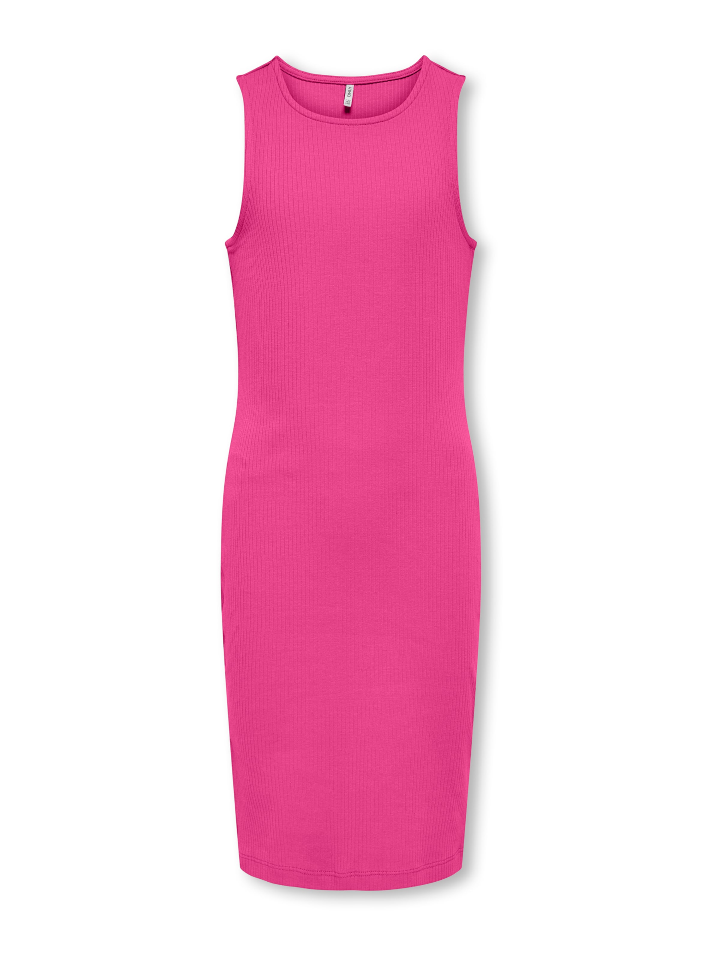 ONLY GIRLS Платье 'KOGBelfast' в Ярко-розовый: спереди