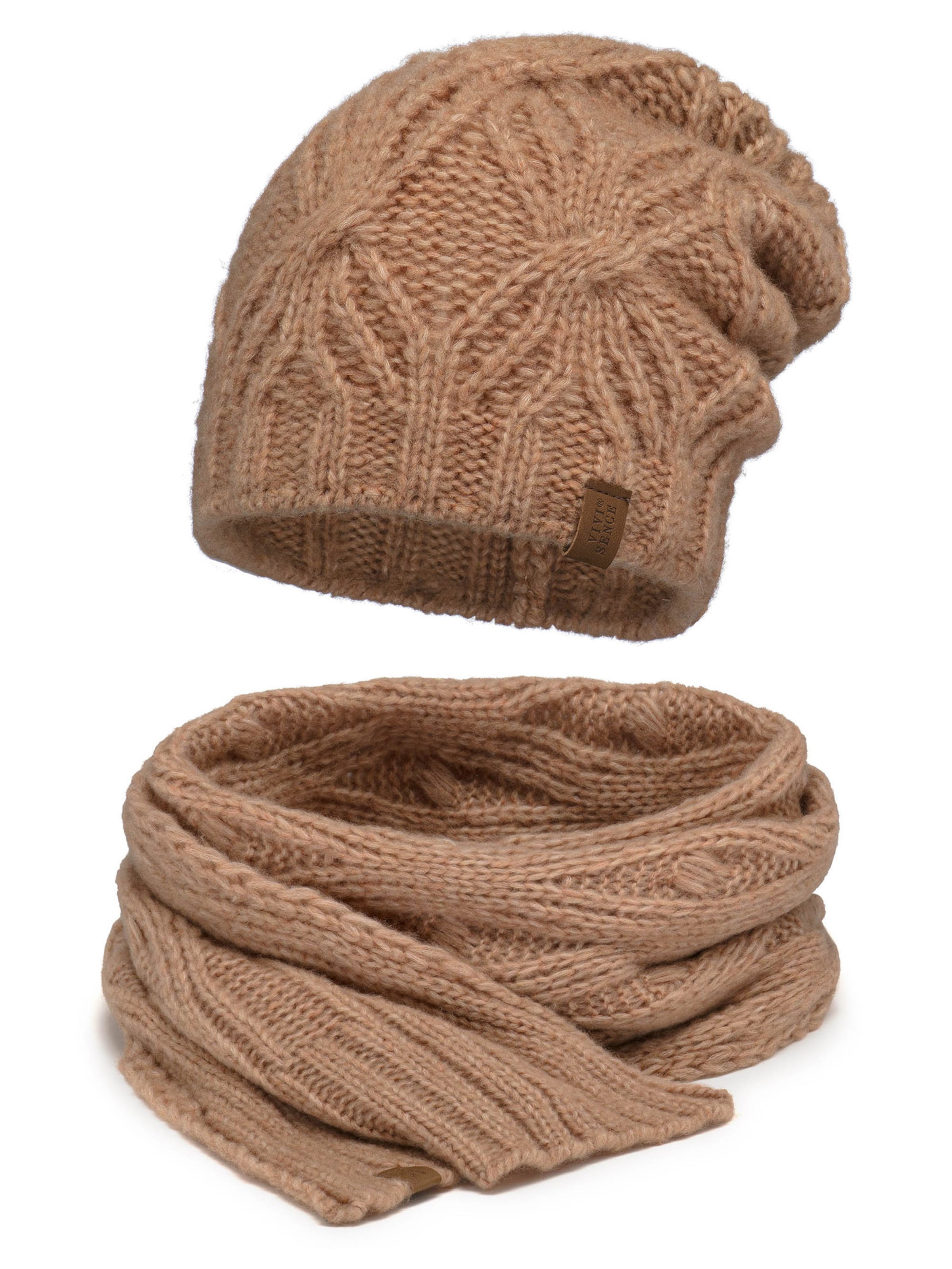 Bonnet '70112 Set' Vivisence en beige : devant