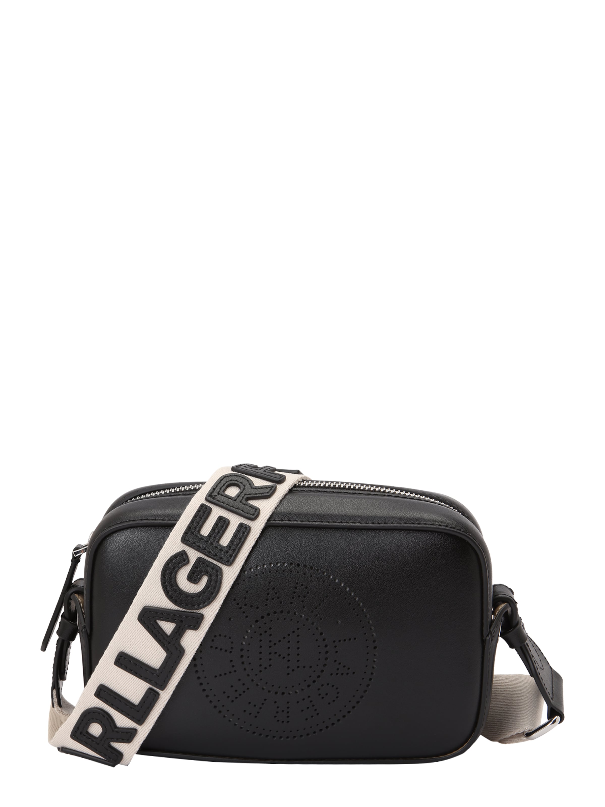 Karl Lagerfeld Schoudertas in Zwart: voorkant