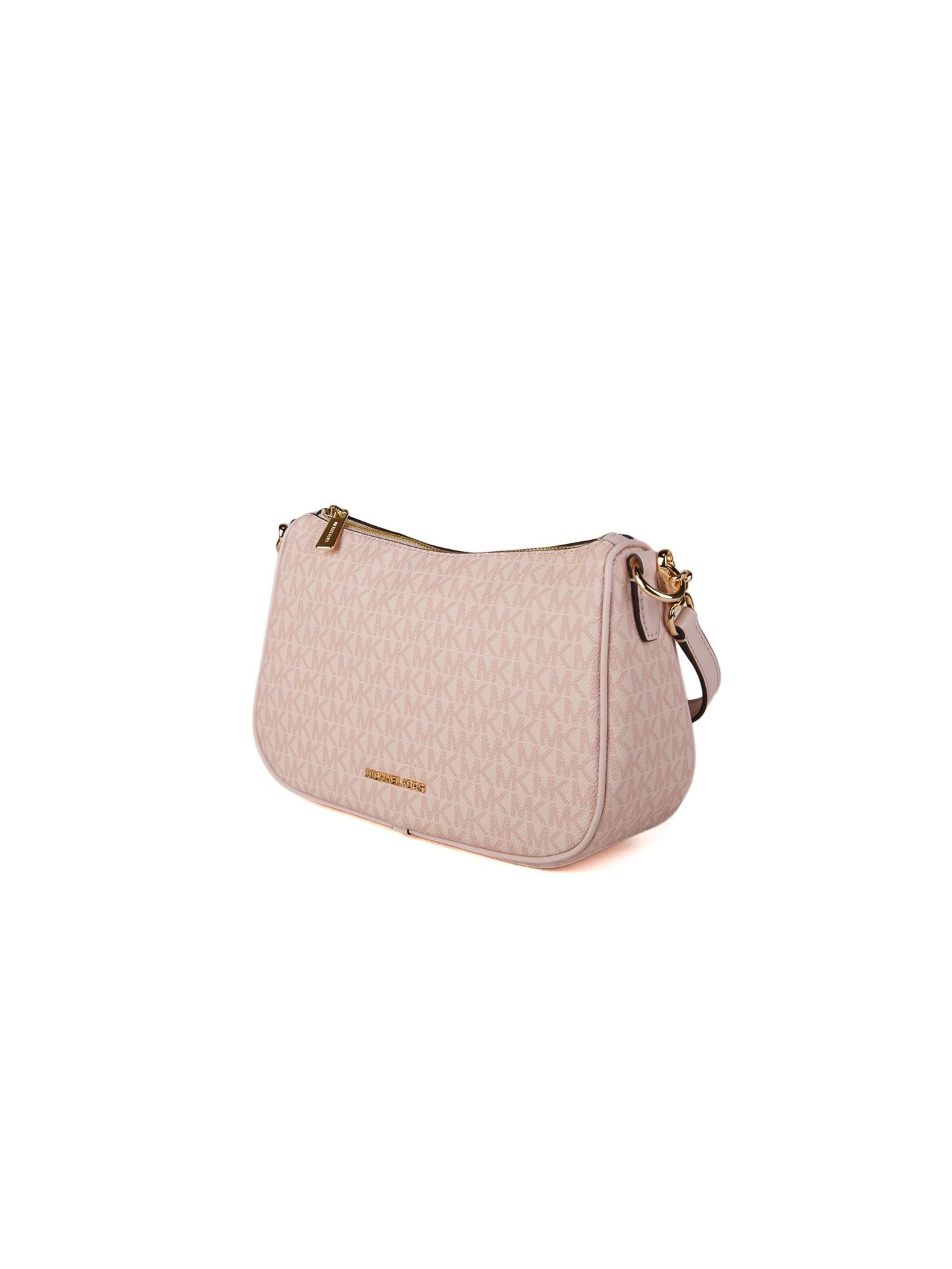 Michael Kors Umhängetasche 'Carmela Medium Signature Logo Convertible Crossbody Bag'‌‌‌‌‌‌ in Pink