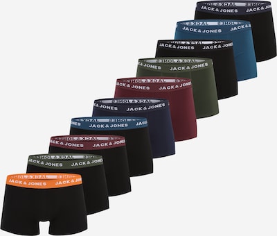 Boxer trumpikės 'JACSOLID' iš JACK & JONES, spalva – mėlyna / tamsiai mėlyna / tamsiai žalia / uogų spalva / juoda, Prekių apžvalga