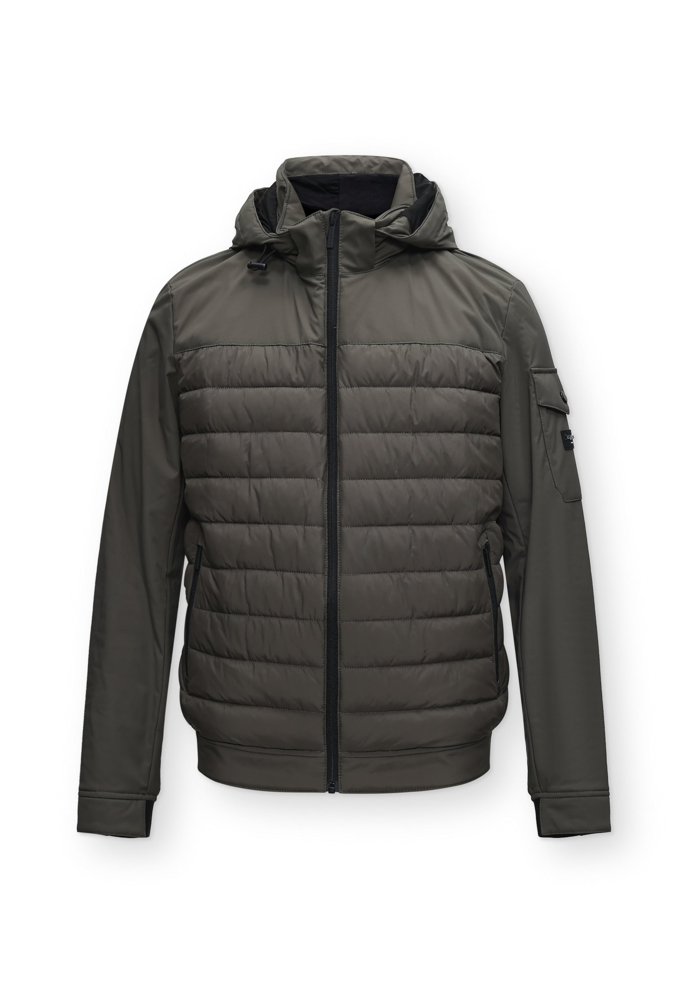 Veste mi-saison bugatti en vert : devant