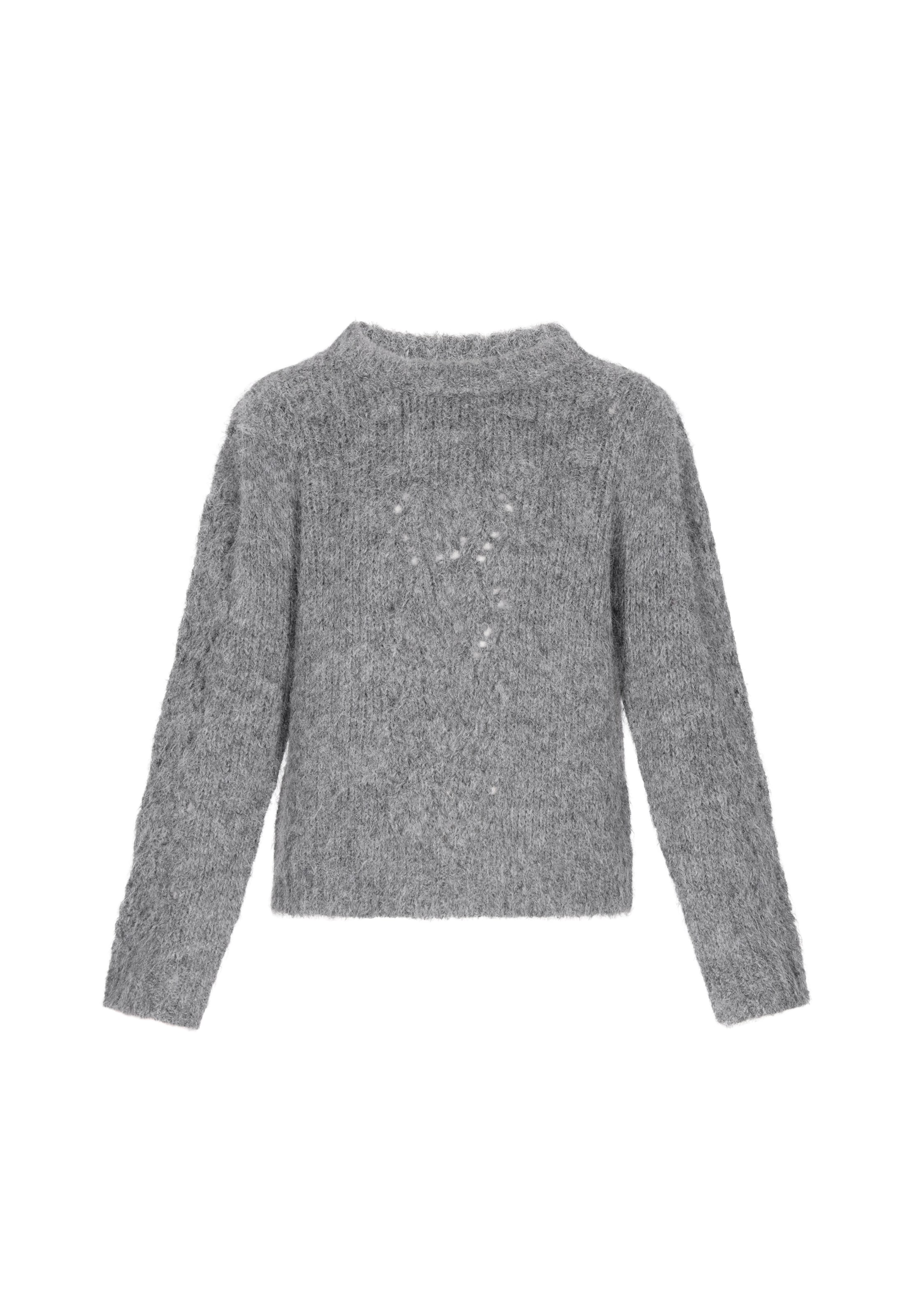 DreiMaster Vintage Pullover in Grau: Vorderseite