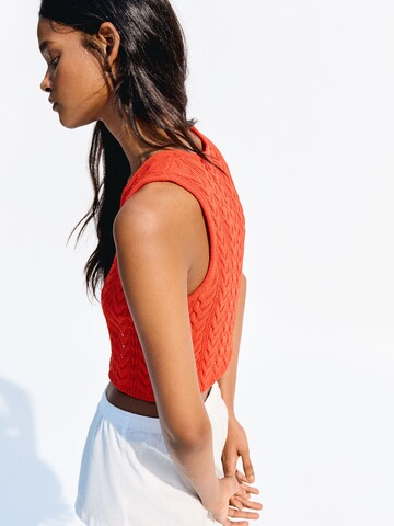 Cardigan Bershka en rouge