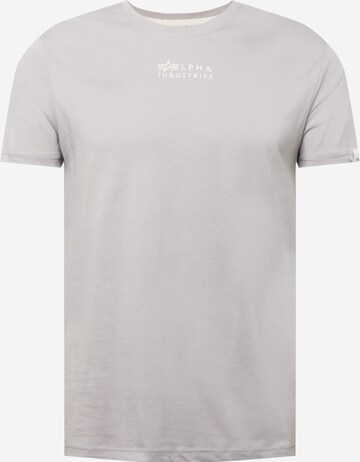 ALPHA INDUSTRIES - Camiseta en gris: frente