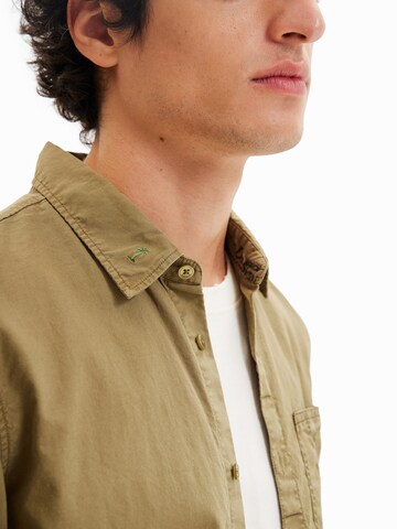 Desigual - Regular Fit Camisa 'Cam_Brad' em verde