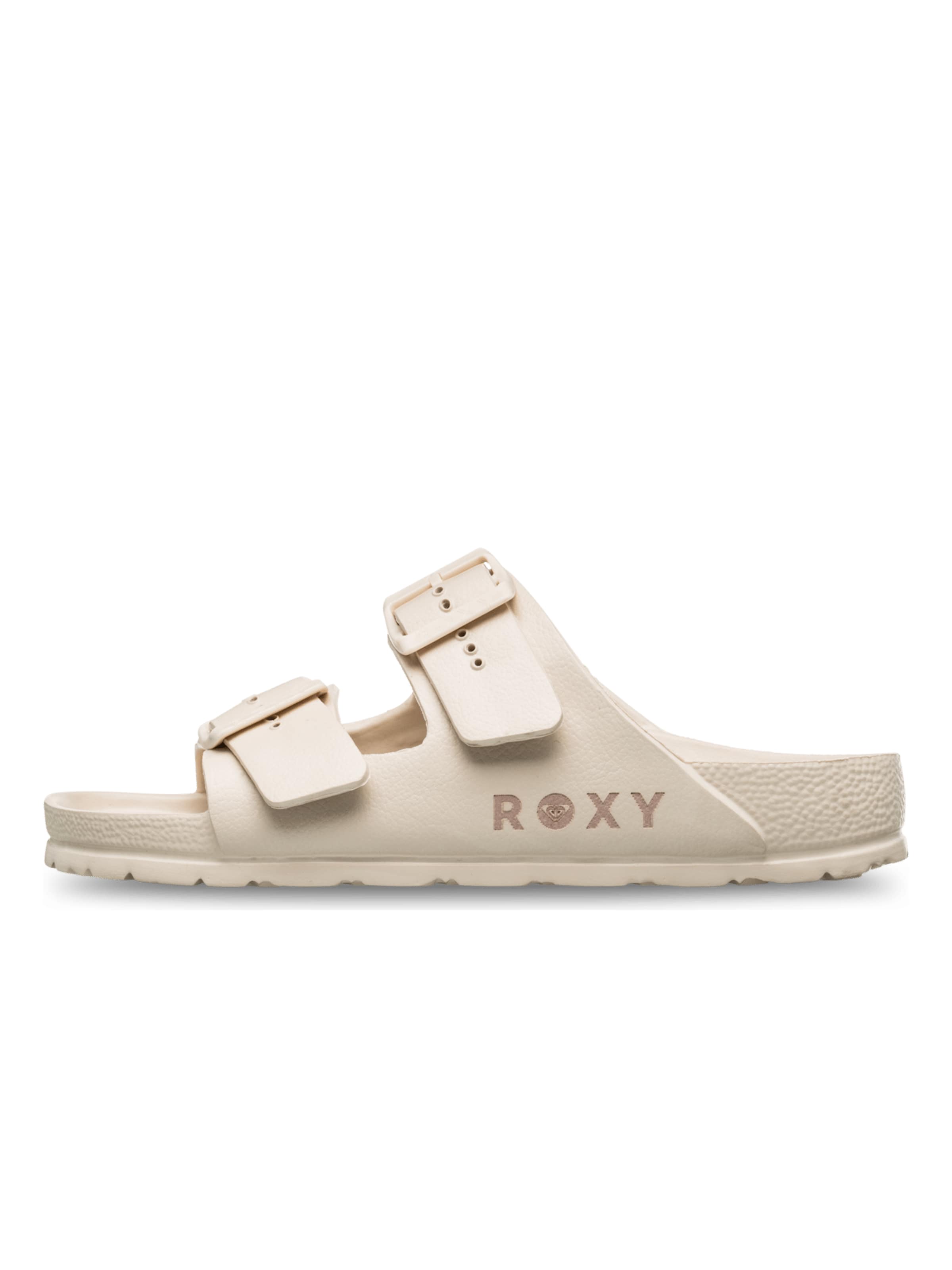 ROXY Pantolette 'Kattie' in Grau: Vorderseite