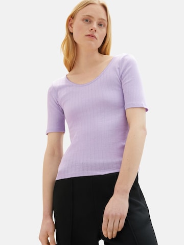 T-shirt TOM TAILOR DENIM en violet