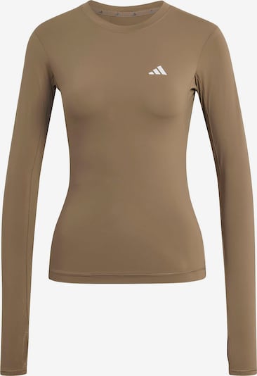 XS dydžio Sportiniai marškinėliai 'Power Essentials' iš ADIDAS PERFORMANCE, spalva – rusvai žalia, Prekių apžvalga