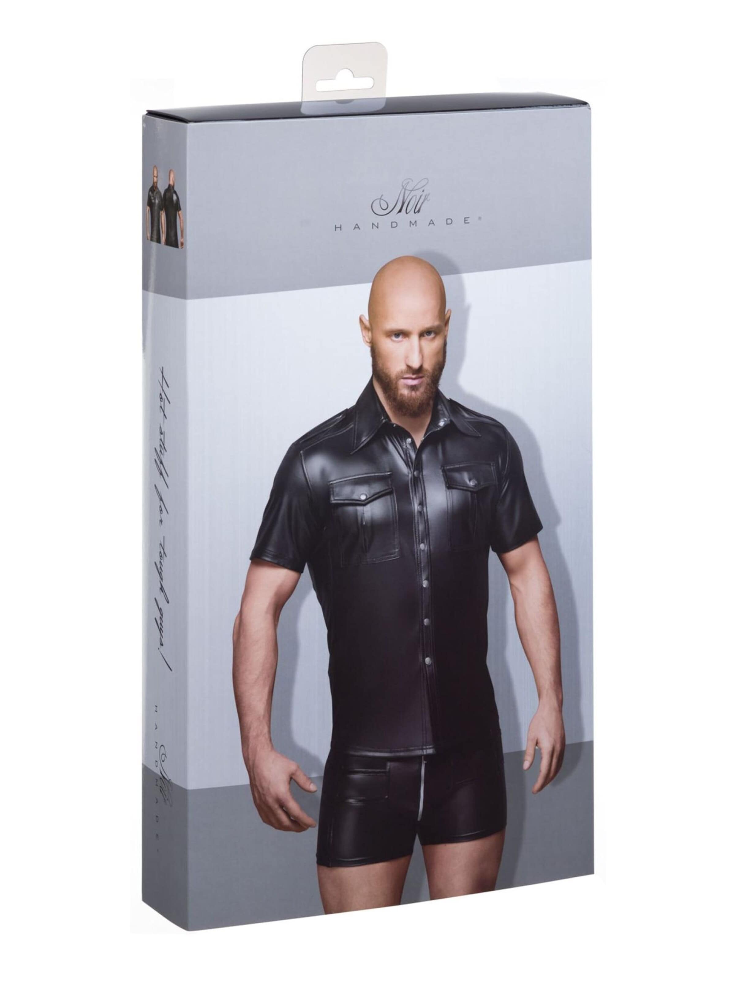 Noir Handmade Slim fit Shirt in Black