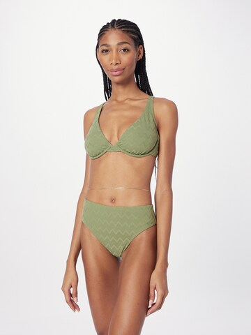 ROXY - Balconet Top de bikini deportivo 'Current Coolness' en verde