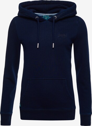 Sweat-shirt Superdry en bleu : devant