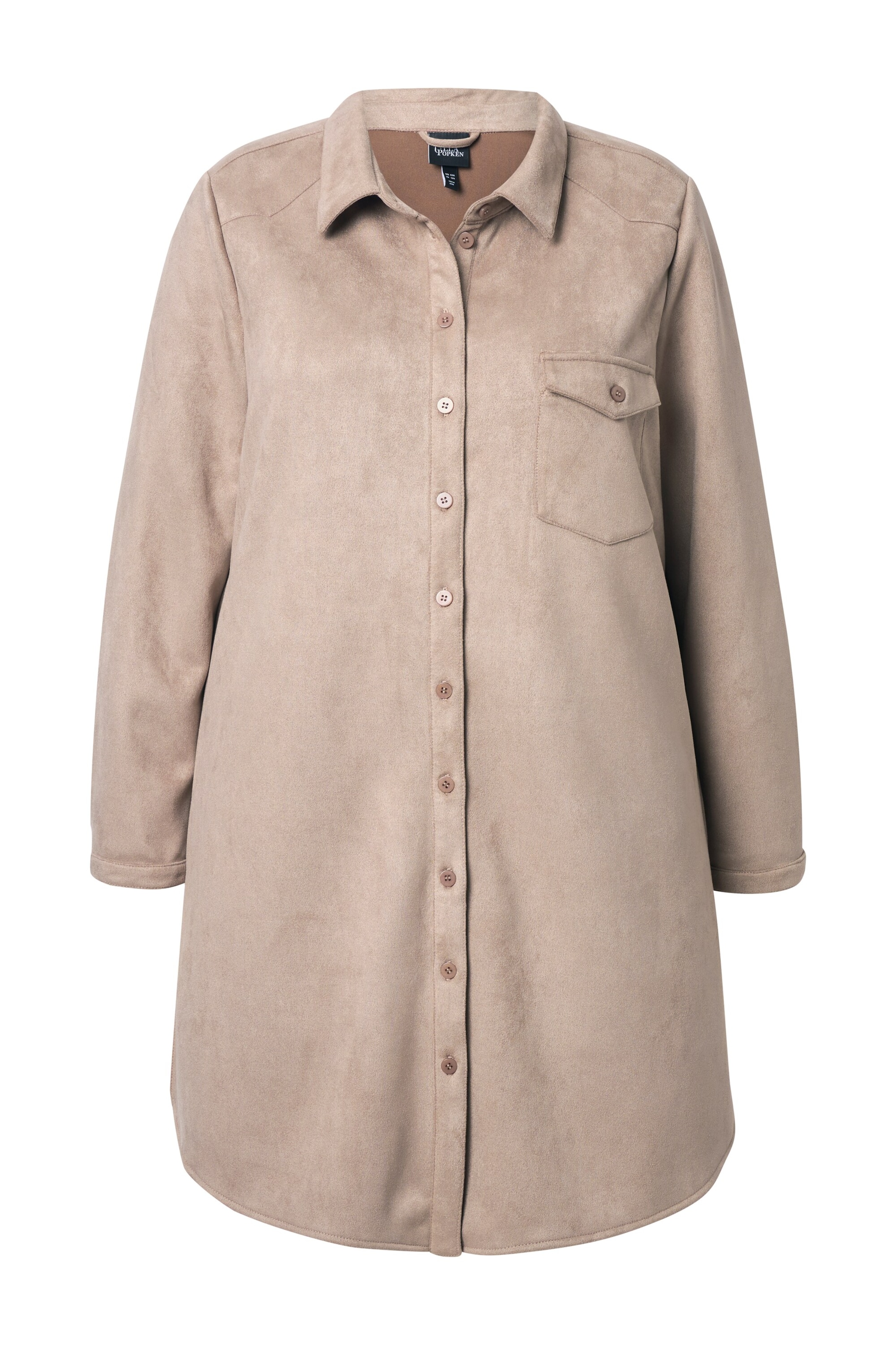 Ulla Popken Blouse in Beige: voorkant