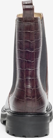 SELECTED FEMME Chelsea Boots 'VILMA' i brun
