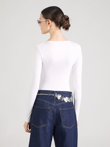 ABOUT YOU Shirt Bodysuit 'Ella' in White