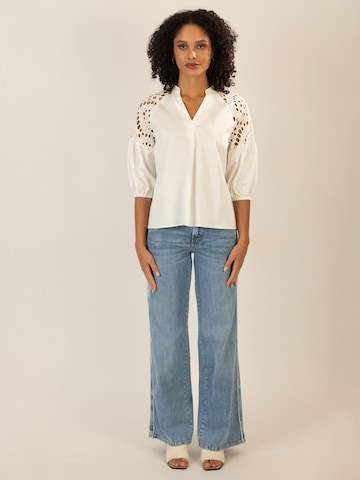 mint & mia Bluse in Weiß