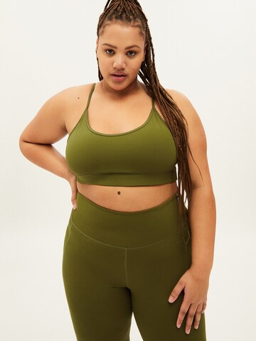 ARMEDANGELS Bustier Sport-BH 'Saatya' in Grün: Vorderseite