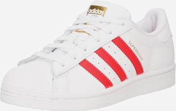 Sneaker low 'Superstar' de la ADIDAS ORIGINALS pe alb: față