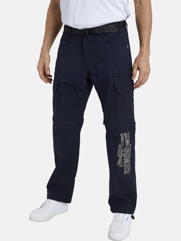 Loosefit Pantalon cargo ' Bonke ' Jan Vanderstorm en bleu : devant