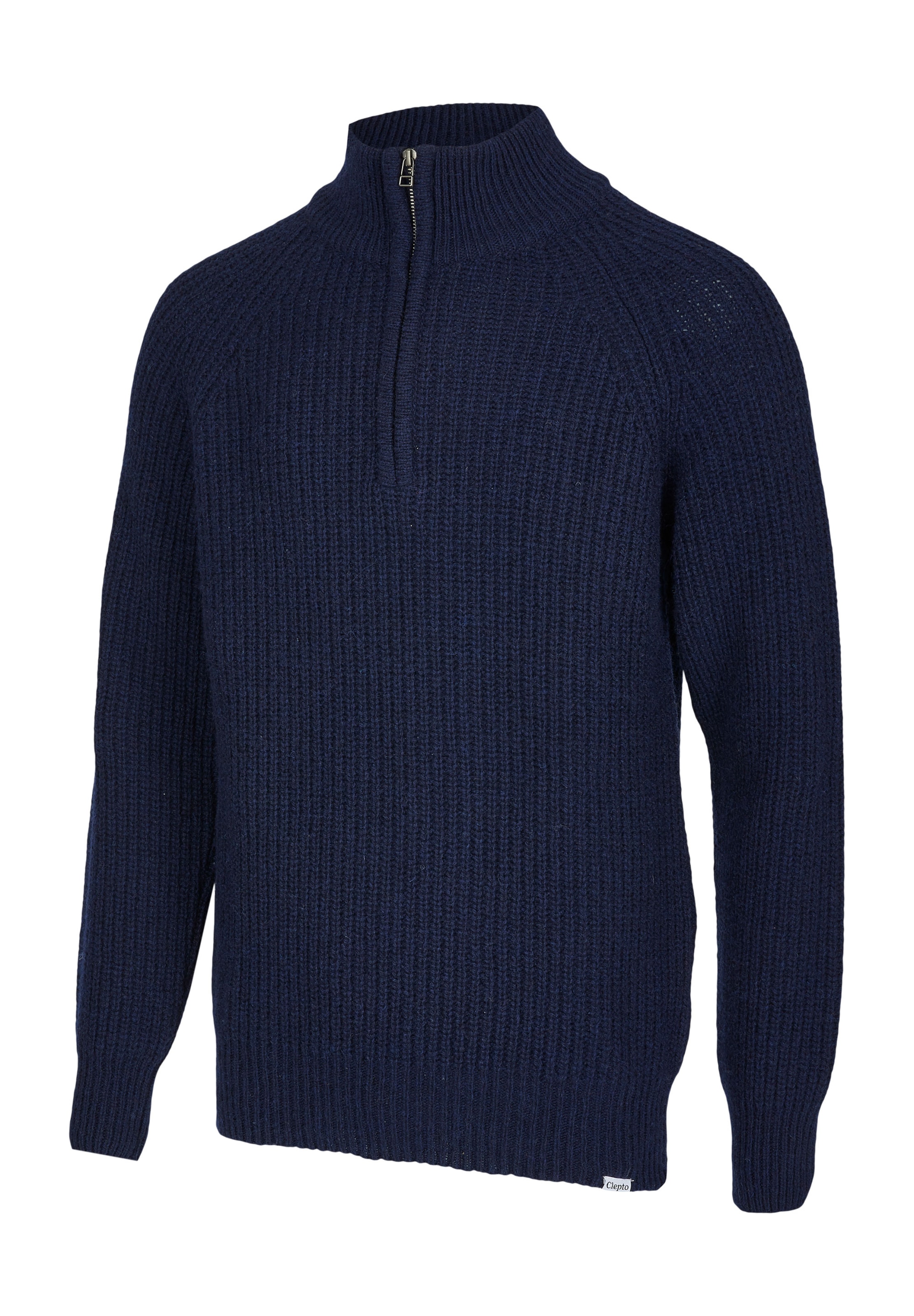 Cleptomanicx Pullover 'Ribber Troyer' in Blau