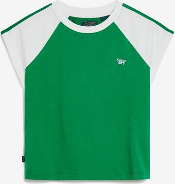 Superdry Shirt 'Essential' in Groen: voorkant