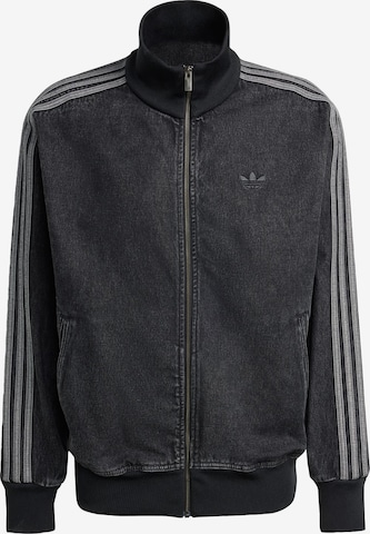 ADIDAS ORIGINALSPrijelazna jakna 'Adicolor Firebird' - crna boja: prednji dio