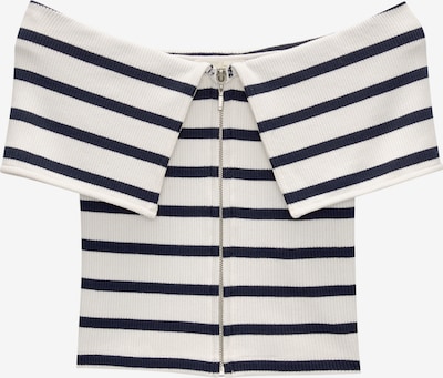 Pull&Bear Majica u ecru/prljavo bijela / mornarsko plava, Pregled proizvoda