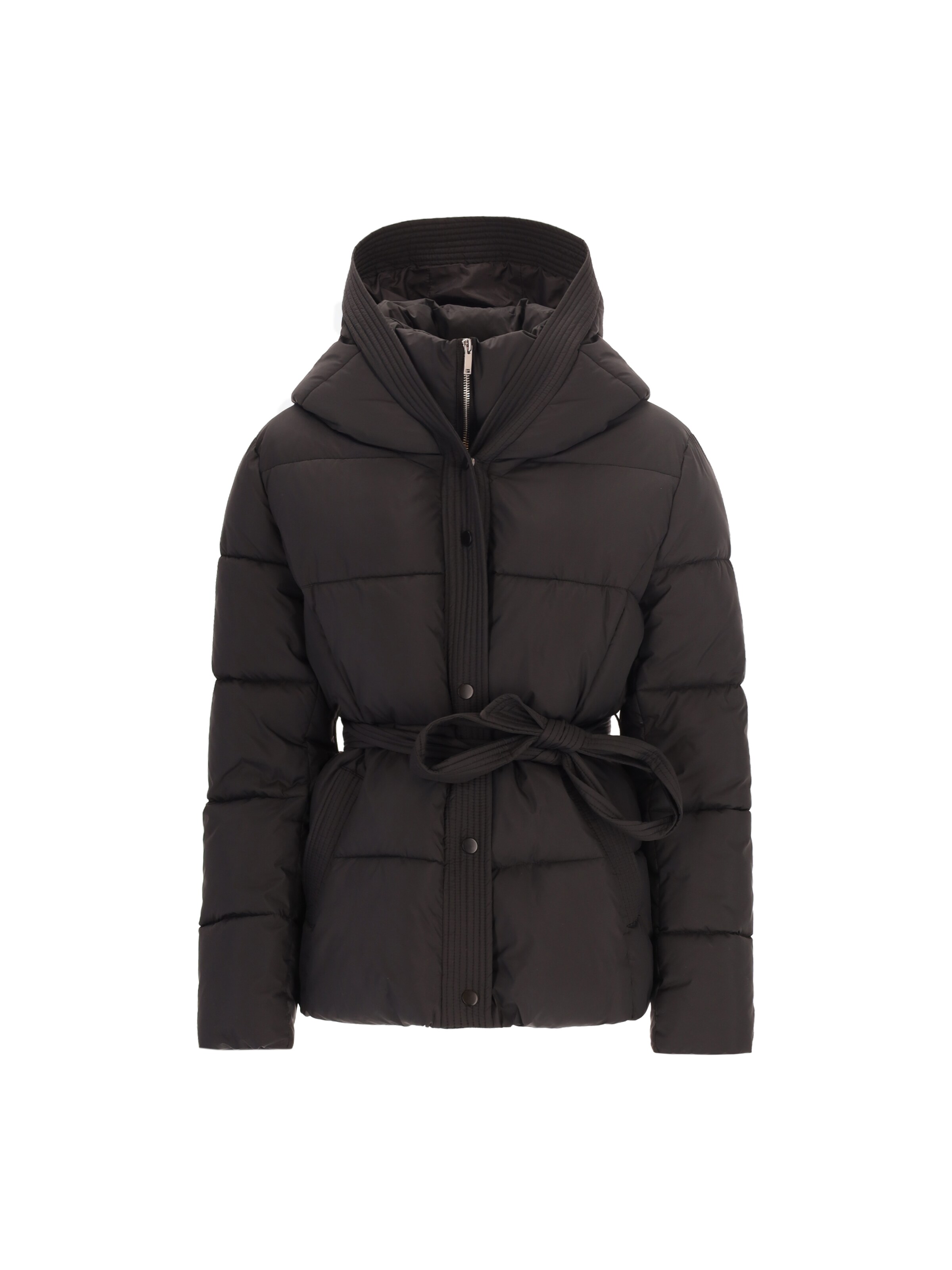 Distretto12 Winter Coat in Black: front