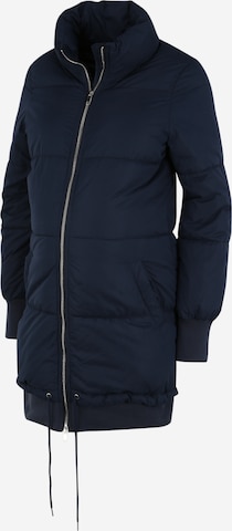 MAMALICIOUS Winter Jacket in Blue: front