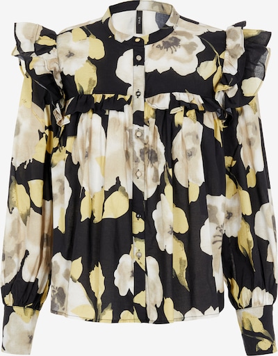Y.A.S Blouse 'Fluri' in Beige / Pastel yellow / Light yellow / Black, Item view