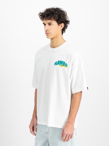 ALPHA INDUSTRIES Футболка 'Hawaii Aloha' в Белый