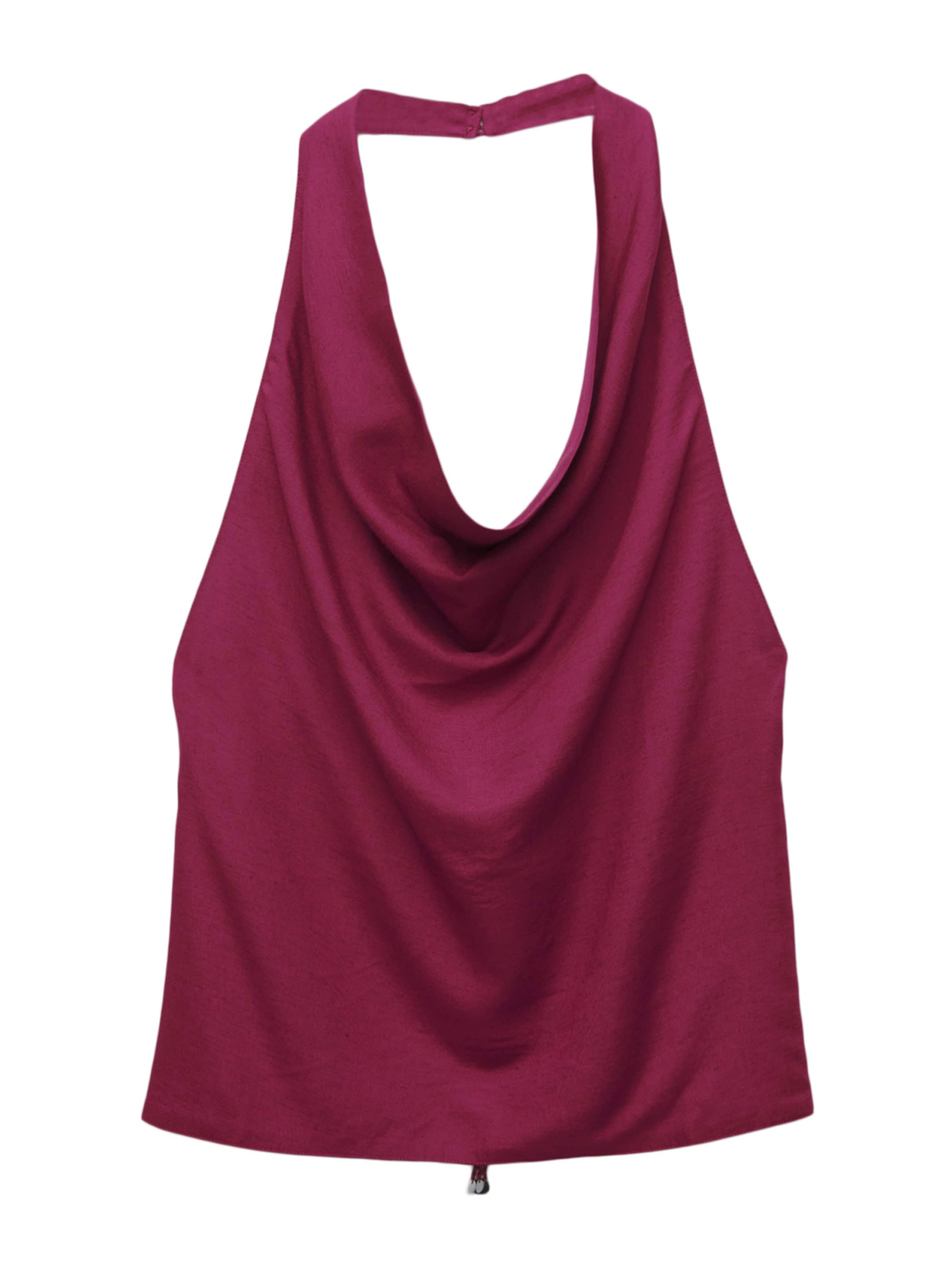 Pull&Bear Top | vinsko rdeča barva, Prikaz izdelka